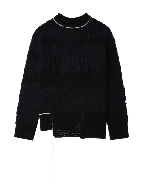 Y's contrast-stitching jumper Black YOK05182