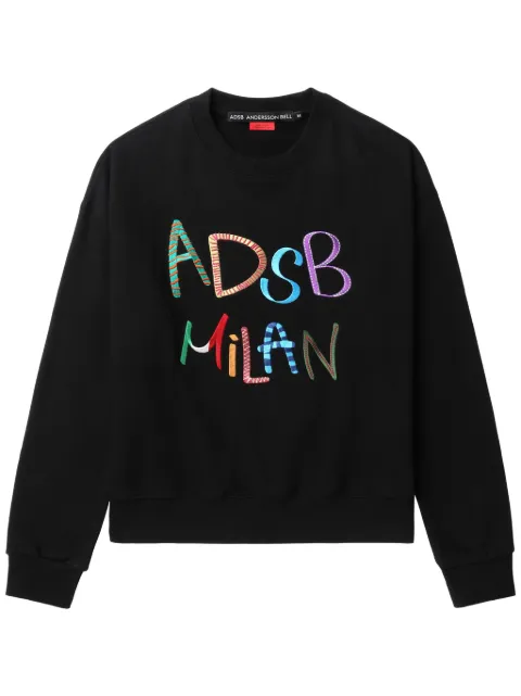 Andersson Bell logo-embroidered sweatshirt Black ATB1149U