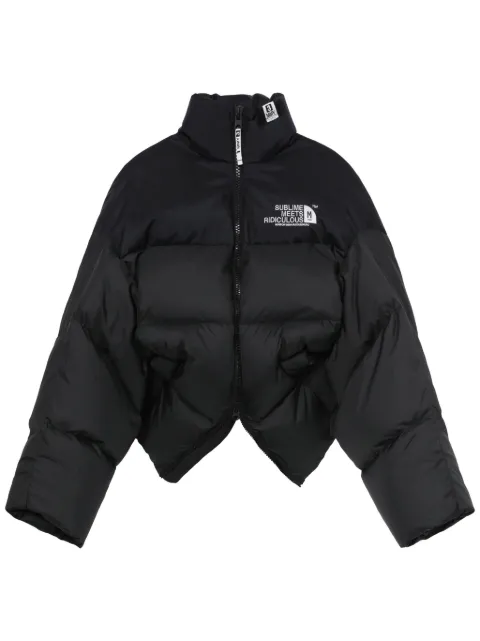 Maison MIHARA YASUHIRO cropped puffer jacket Black K13BL341