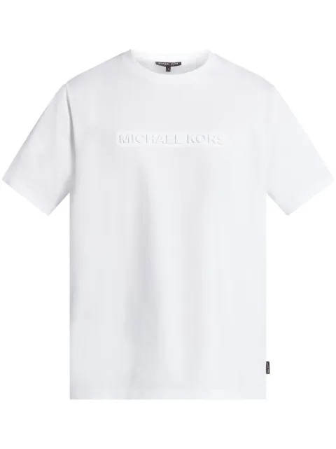 Michael Kors logo-embossed T-shirt White CF4529H1V2