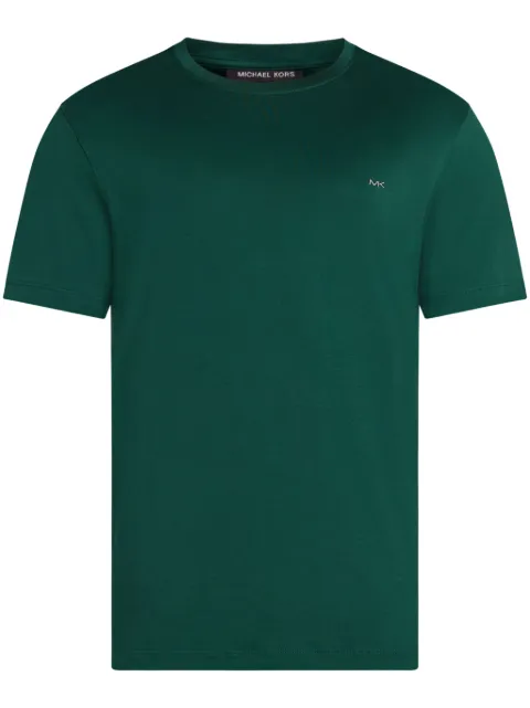 Michael Kors logo-print cotton t-shirt Green CF15FJ2C93