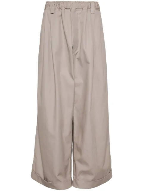 MERYLL ROGGE wide-leg cotton chinos Neutrals 615US24