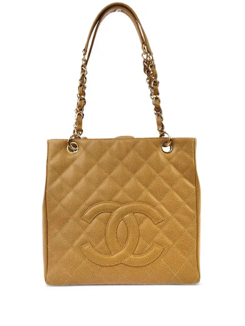 CHANEL Pre-Owned 2003 Petite Shopping tote bag Neutrals 8168214