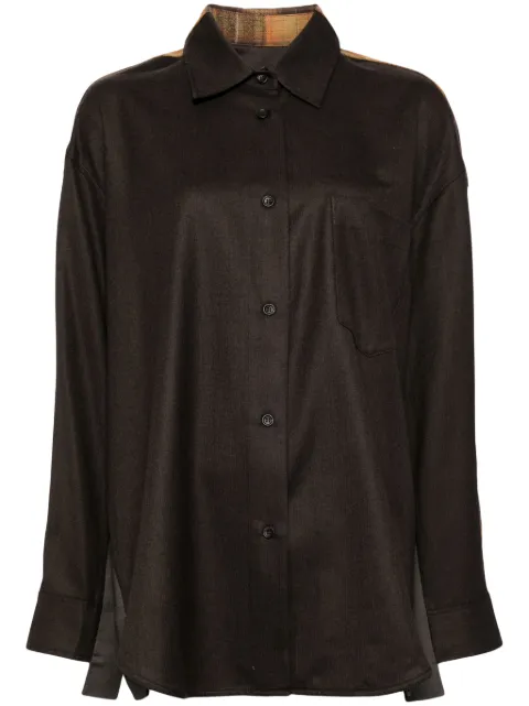 JNBY check-pattern jacket Brown 5O8611890