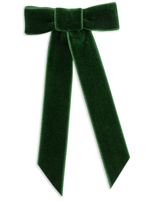 Jennifer Behr Velvet Bow Green 48GB1EMERALD