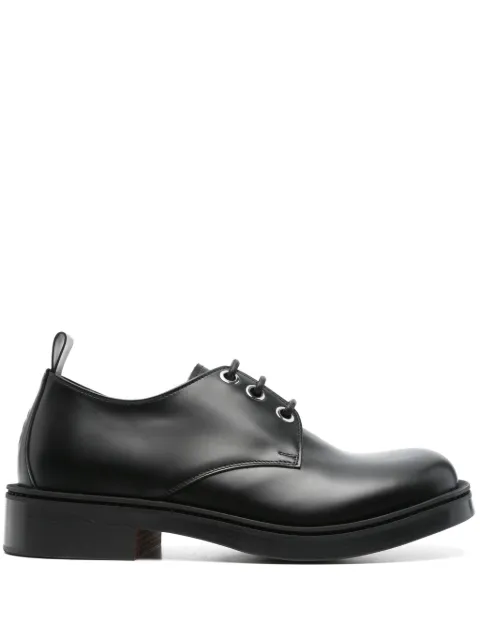 Alexander McQueen skull-embossed Derby shoes Black 809947WHACD