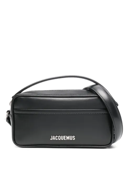 Jacquemus Baneto logo-plaque mini shoulder bag Black BAM00429AC01C01