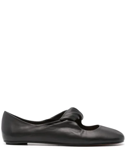 Alexander McQueen twist-detailing ballet flats Black 814287WHACO