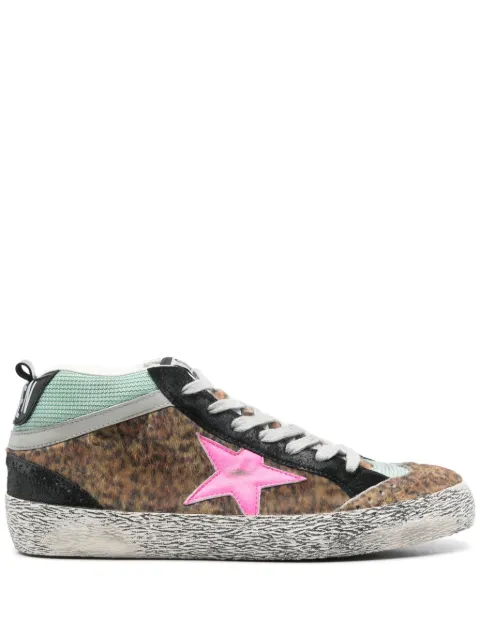 Golden Goose Mid Star double-quarter sneakers Brown GMF00123F003127