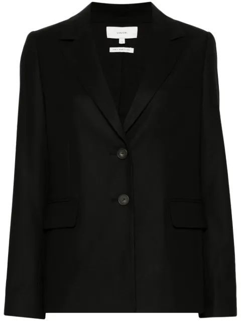 Vince flannel blazer Black V060991582