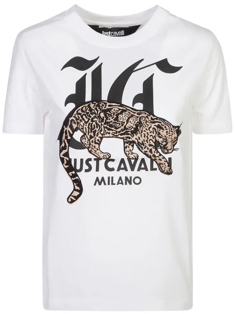 Just Cavalli logo T-shirt White 77PAHA02CJ718