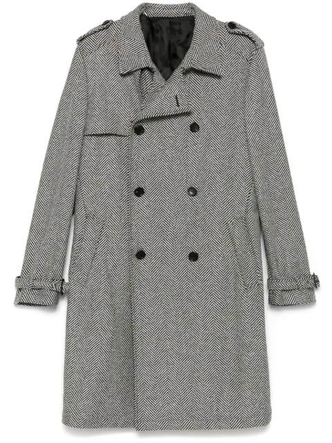 ERALDO herringbone coat Black 570918217180490