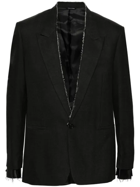 ERALDO raw-cut blazer Grey 540738217390490