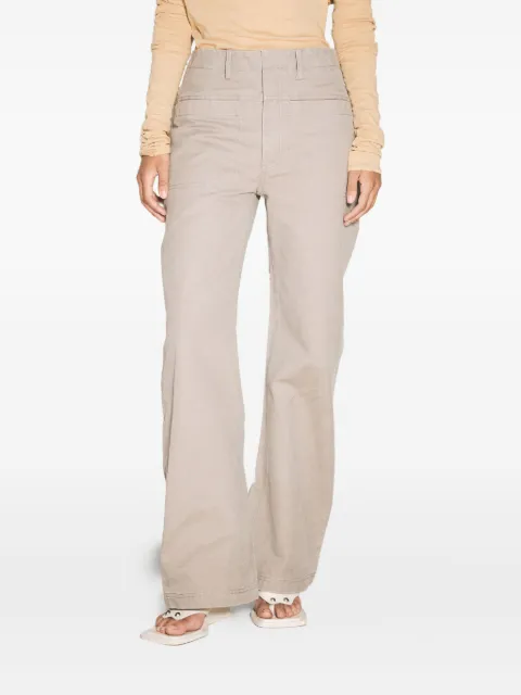 ENTIRE STUDIOS cotton flared trousers Neutrals ES2495FL