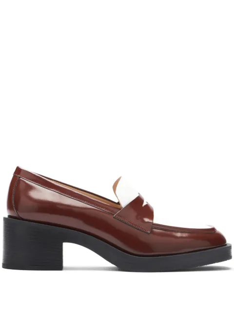 Stuart Weitzman 40mm Kaia loafers Brown SI670APS