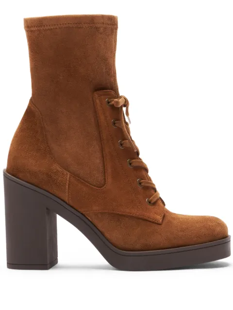 Stuart Weitzman 80mm Everitt boots Brown SJ307WIW