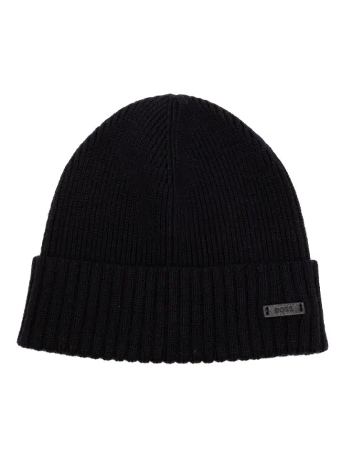 BOSS ribbed beanie Blue 50495306