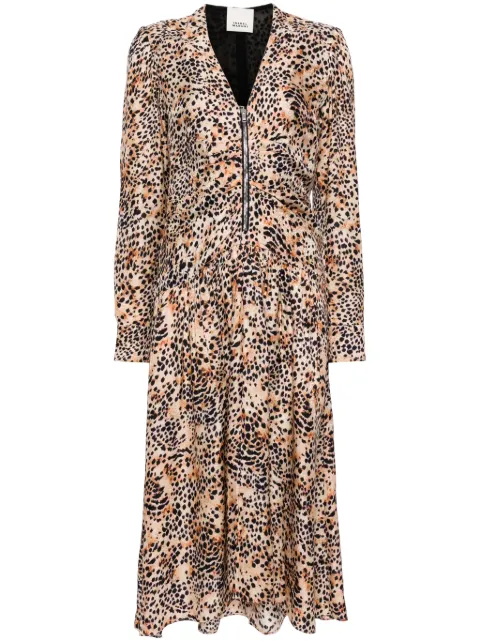 ISABEL MARANT Magaly midi dress Neutrals RO0574FAB3J05I