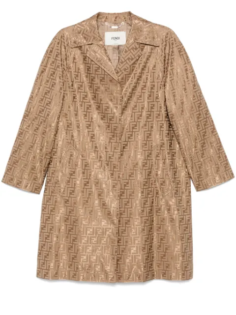 FENDI FF-printed coat Neutrals FF6038AM3UF1PNO