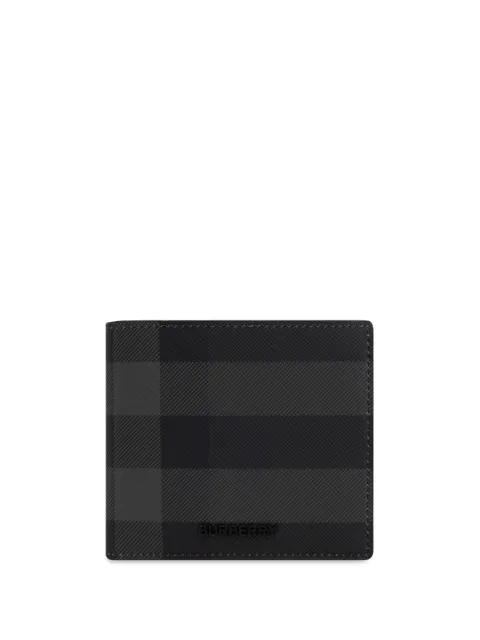 Burberry Check slim bifold wallet Grey 8100529