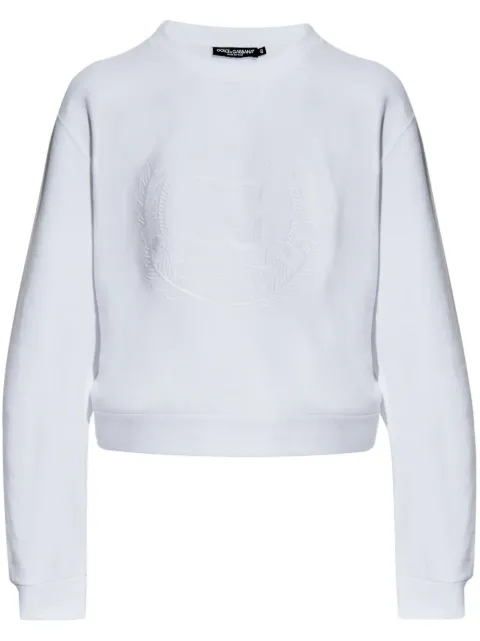 Dolce & Gabbana logo-embroidery sweatshirt White F9S14ZGDCNO