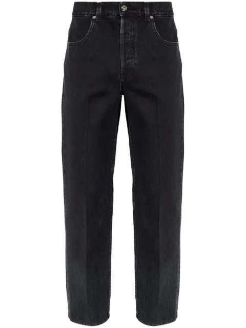 Lanvin logo-embossed jeans Black RMTR0119D085H24