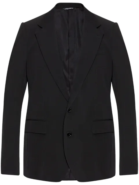 Dolce & Gabbana single-breasted blazer Black G2UK7TFUBBQ
