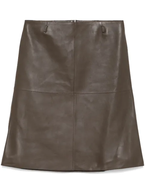 TOTEME leather midi skirt Brown 244WRB0227LE0056213