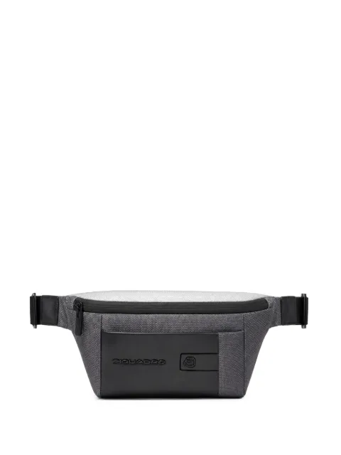 PIQUADRO logo-plaque belt bag Grey CA2174BR2S