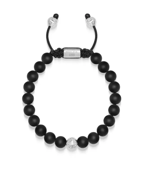 Nialaya Jewelry beaded bracelet Black MSS018