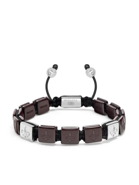 Nialaya Jewelry Flatbead bracelet Red MLUXPL151