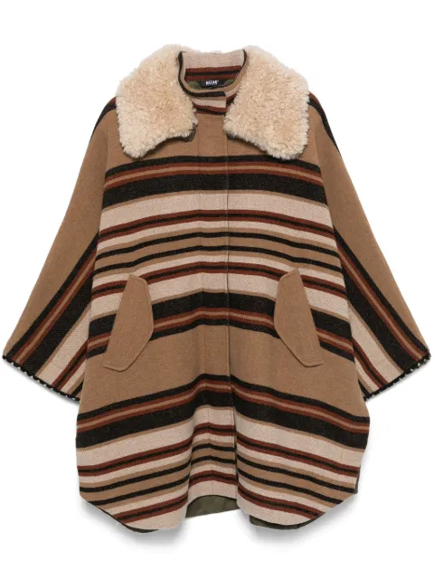 Bazar Deluxe striped cape Brown S10132799