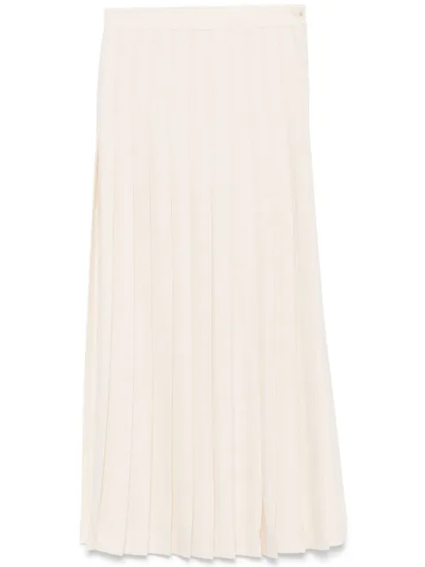 Gentry Portofino pleated maxi skirt Neutrals D325VWG0110PANNA