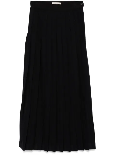 Gentry Portofino pleated maxi skirt Black W4GD325VW