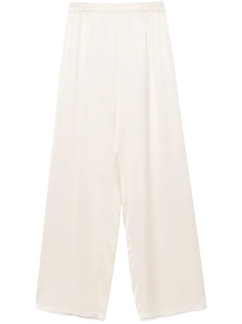 Gentry Portofino satin trousers Neutrals W4GD339TA
