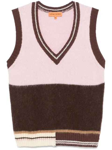 Stine Goya V-neck vest Pink SGAW24K0102283