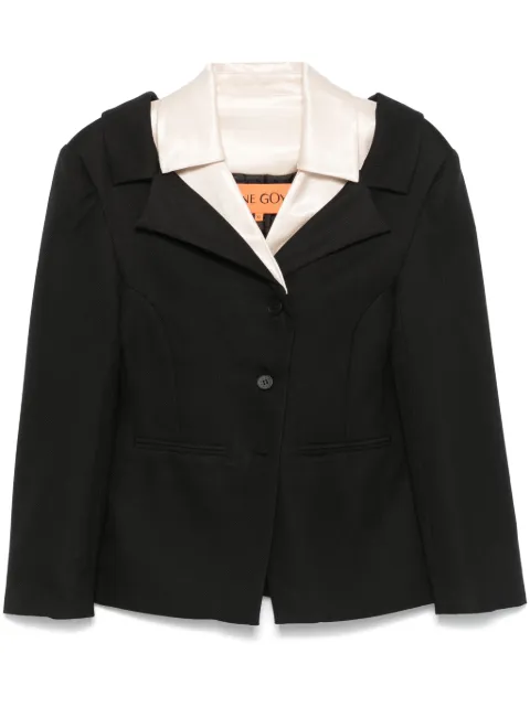 Stine Goya double-collar tailored jacket Black SGAW24J0022252