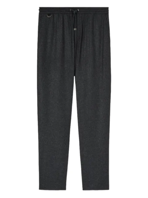 Agnona drawstring flannel trousers Grey T706U6YUW017