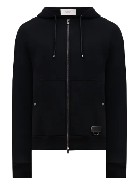 Agnona hooded zip sweater Black TN06U1YY2070