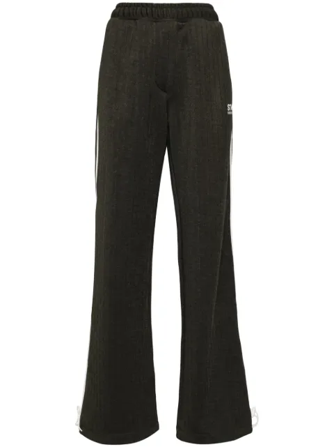 Golden Goose logo-print track pants Green GWP02022P001653