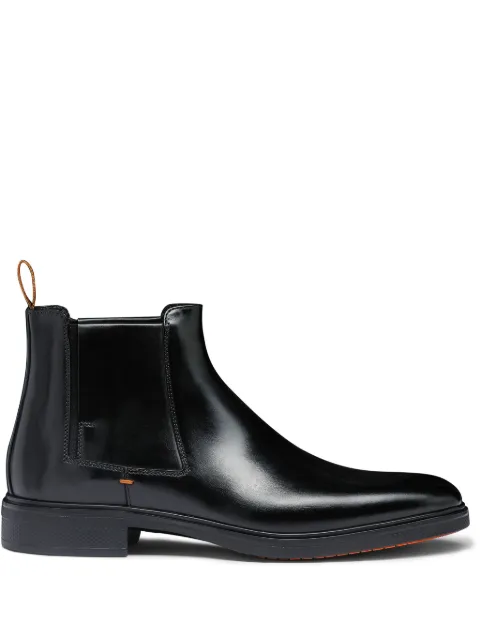 Santoni Easy leather ankle boots Black MGEO18937NEAXNTG