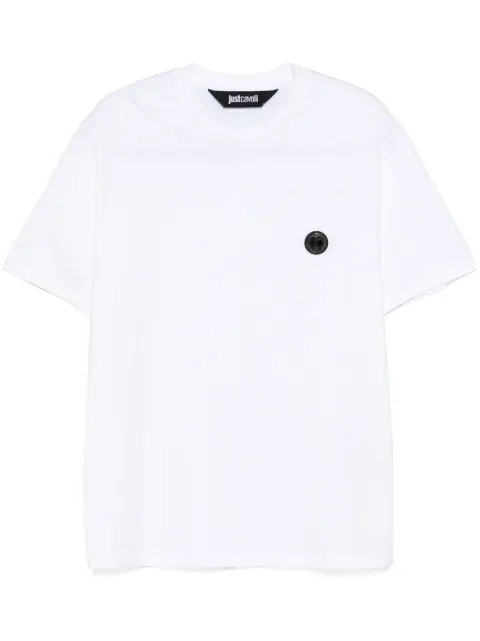 Just Cavalli logo-plaque T-shirt White 77OAHE09CJ110