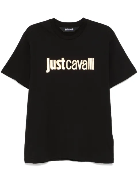 Just Cavalli logo-print T-shirt Black 77OAHT08CJ500