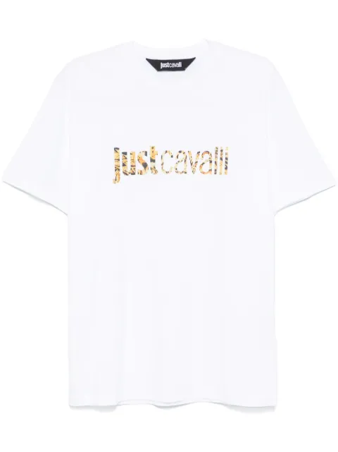 Just Cavalli logo-print T-shirt White 77OAHE25CJ110
