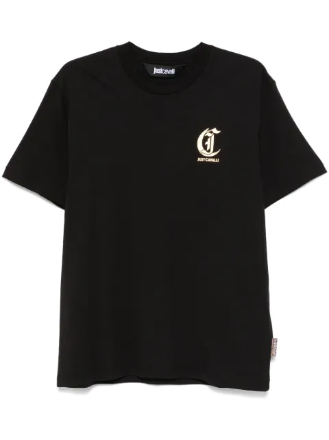 Just Cavalli logo-print T-shirt Black 77OAHT02CJ500