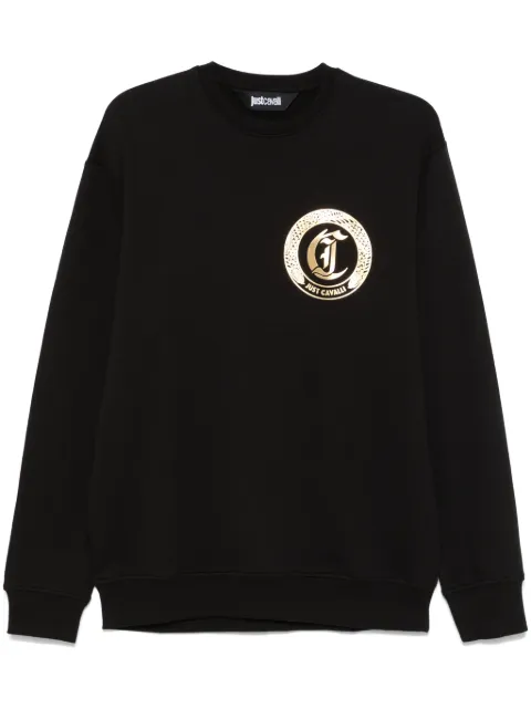Just Cavalli logo-print sweatshirt Black 77OAIT02CF500