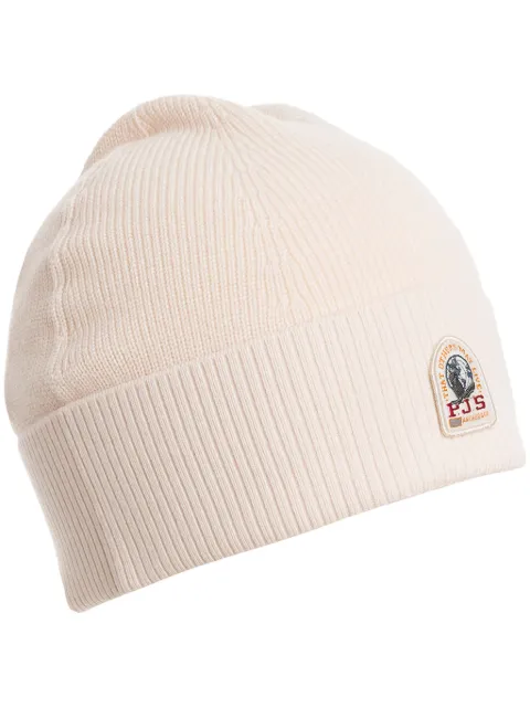 Parajumpers logo-patch beanie hat Neutrals 24WMPAHAHA01PAW