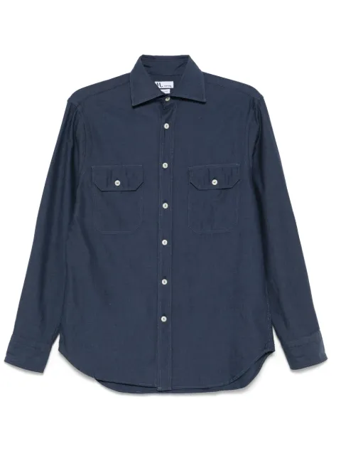 Doppiaa cotton shirt Blue AANTEROX7306