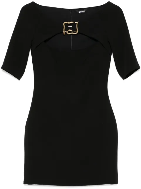 Just Cavalli snake-detail mini dress Black 77PAO9A5N0373