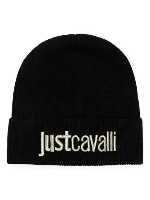 Just Cavalli logo embrodery beanie Black 77QAZK01ZG239